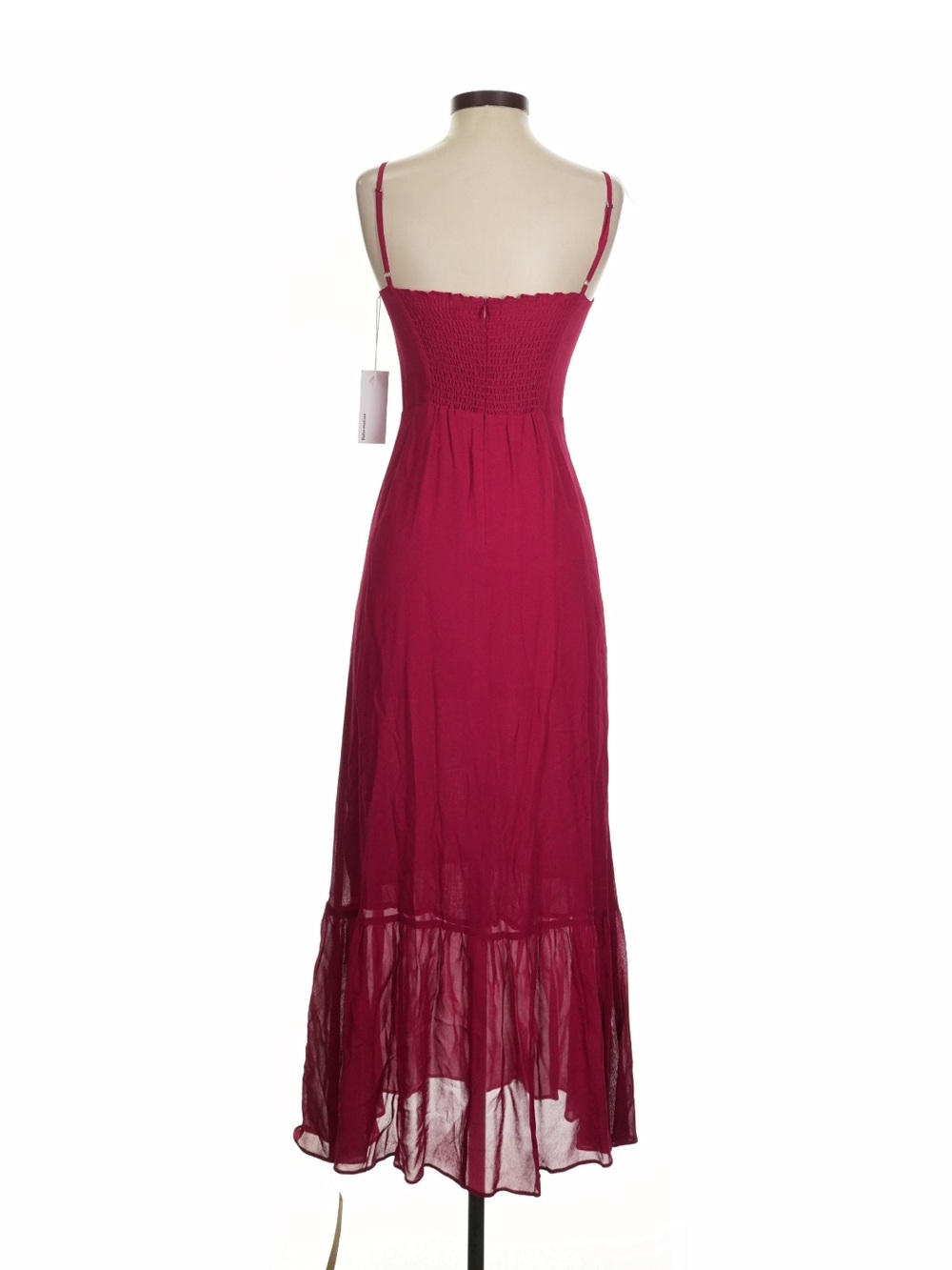 Reformation NWT Rhubarb Emersyn Dress Size 0 - Picture 3 of 8